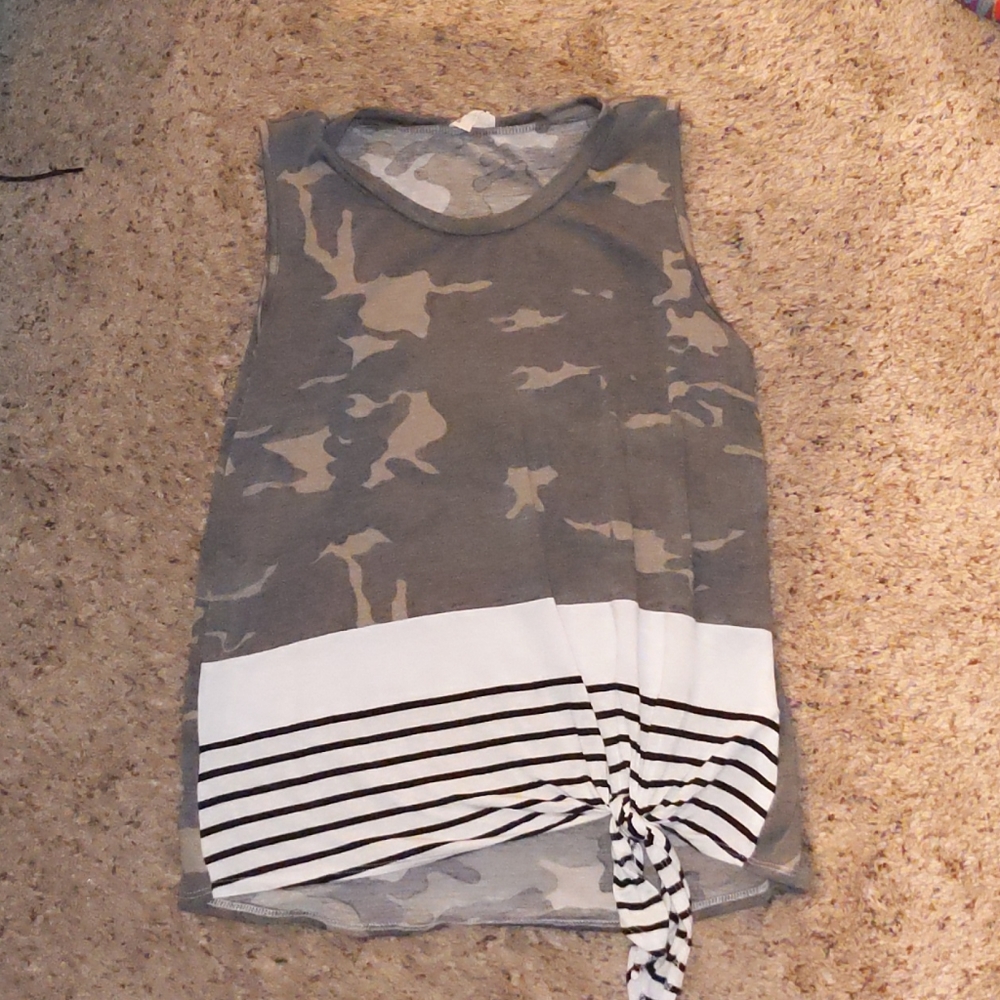 Camo tank style top